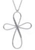 Imagen de Gargantilla de oro blanco 18k con Cruz de brillantes | 39+3 cm