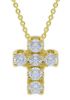 Imagen de Gargantilla de oro amarillo 18k con Cruz de brillantes | 39+3 cm