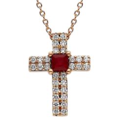 Imagen para la categoria Collares Cruz de Rubíes