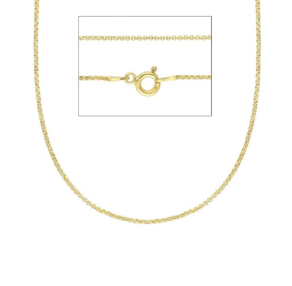 Immagine di Catena Rolò 40 cm argento 925 dorato