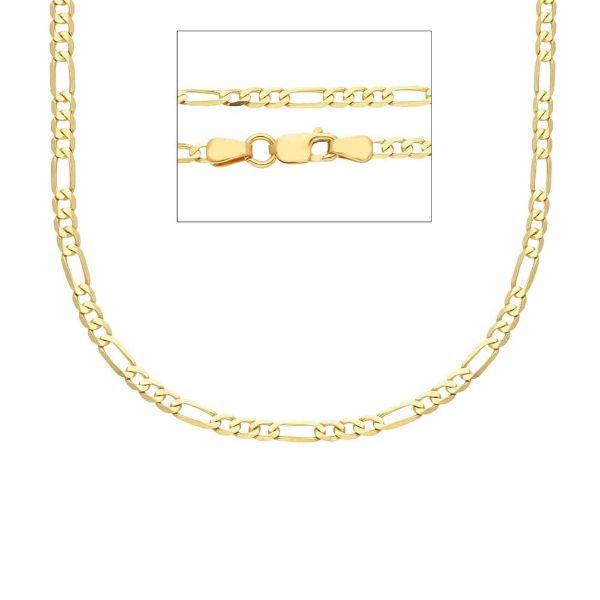 Imagen de Cadena Figaro oro amarillo 18k 60 cm