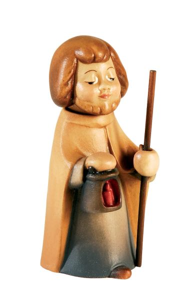 Immagine di San Giuseppe statuina Presepe Aurora 10 cm per bambini legno e magnete