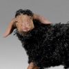 Immagine di Agnello (sinistra) con lana nera Presepe Hannah Alpin 30 cm stile tirolese legno e stoffa