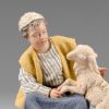 Immagine di Bambino con agnello Presepe Hannah Orient 12 cm stile orientale legno e tessuto
