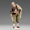 Picture of Shepherd with lamb in his arms Hannah Alpin Nativity 5,5 inch rustic style wood & fabric