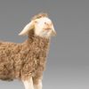 Immagine di Pecora con lana marrone Presepe Hannah Alpin 40 cm stile tirolese legno e stoffa
