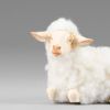 Picture of Reclining Sheep with white wool Hannah Alpin Nativity 15,7 inch rustic style wood & fabric