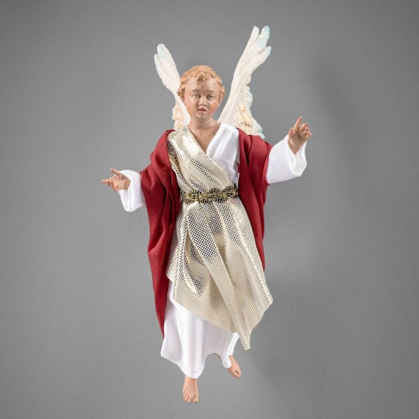 Picture of Glory Angel to hang up Hannah Orient Nativity 5,5 inch palestinian style wood & fabric