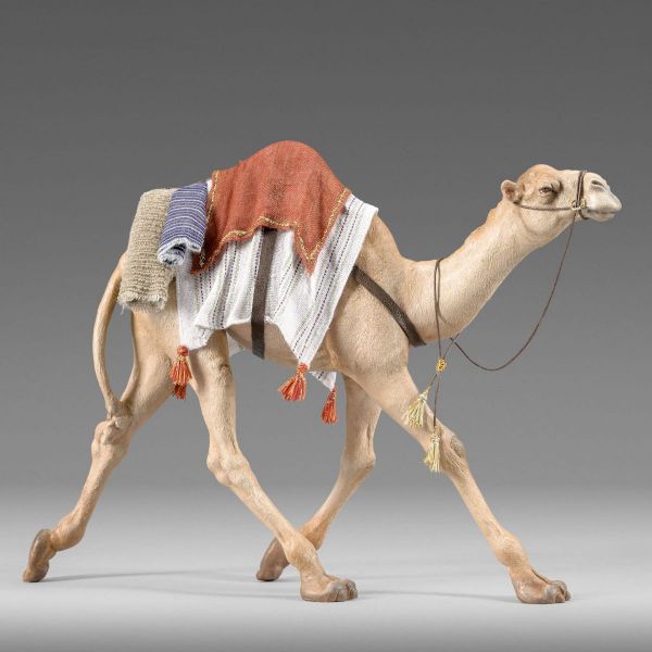 Immagine di Dromedario che corre per Re Magi Presepe Hannah Orient 14 cm stile orientale legno e tessuto