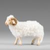 Immagine di Montone con lana bianca Presepe Hannah Orient 12 cm stile orientale legno e tessuto