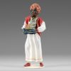Immagine di Paggio dei Re Magi Presepe Hannah Orient 14 cm stile orientale legno e tessuto