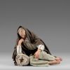 Immagine di Pastore che dorme Presepe Hannah Orient 14 cm stile orientale legno e tessuto