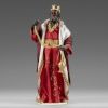 Immagine di Re Magio moro Presepe Hannah Orient 30 cm stile orientale legno e tessuto