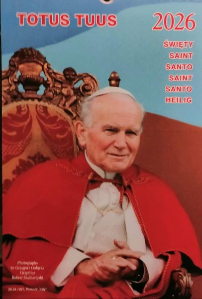 Imagen de Calendario Ufficiale Papa Giovanni Paolo II Santo 2026 cm 21x30 da muro LEV Libreria Editrice Vaticana