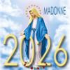 Immagine di Madonna Fatima Ausiliatrice Lourdes Carmelo Guadalupe Calendario da tavolo 2026 cm 8x8