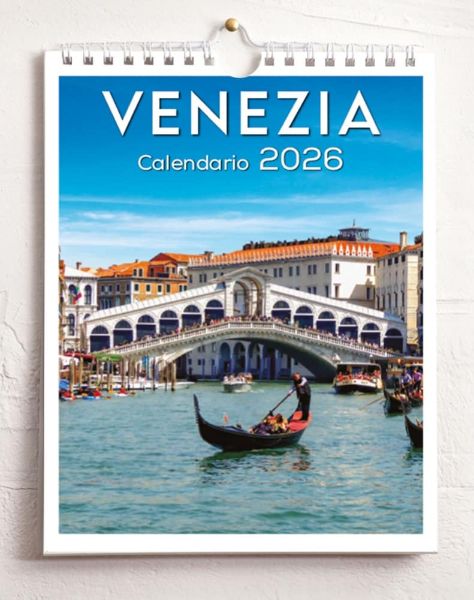 Immagine di Venezia Venice 2026 wall and desk calendar cm 16,5x21 (6,5x8,3 in)