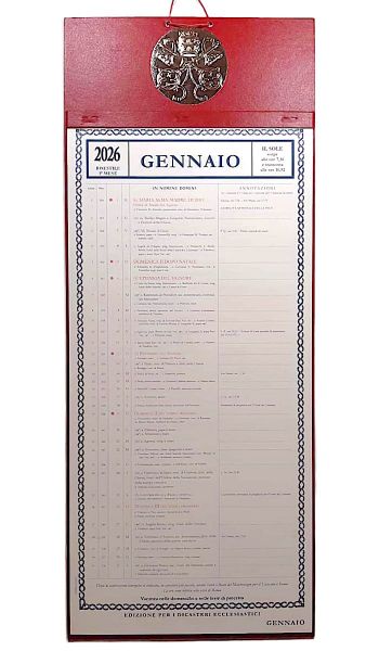 Immagine di Calendrier mensuel en bloc 2026 pages détachables Tipografia Vaticana Typographie Vaticane