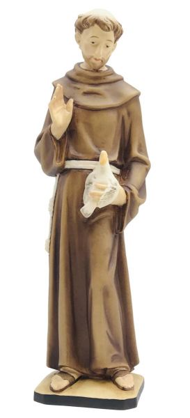 Immagine di Statua San Francesco con colomba 150 cm legno dipinto