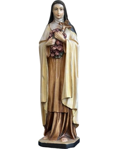 Picture of St. Thérèse of Lisieux 10 cm (3,9 inch) wood Statue, white