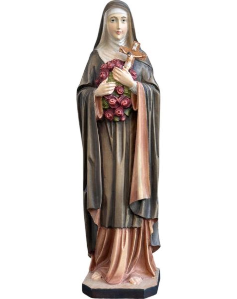 Picture of St. Thérèse of Lisieux 200 cm (78,7 inch) wood Statue, dark