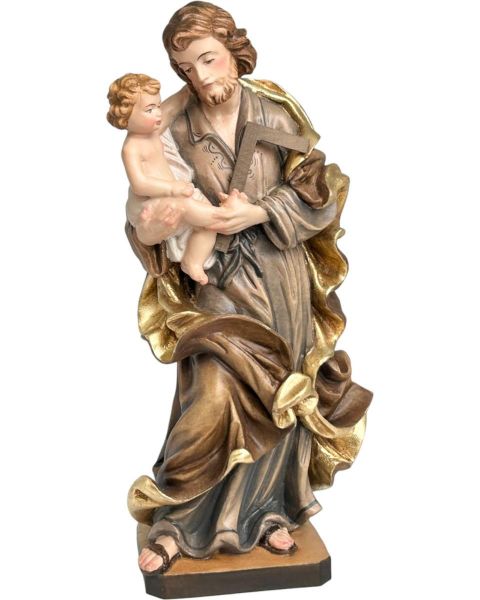 Picture of St. Joseph and Child 25 cm (9,8 inch) painted wood Statue