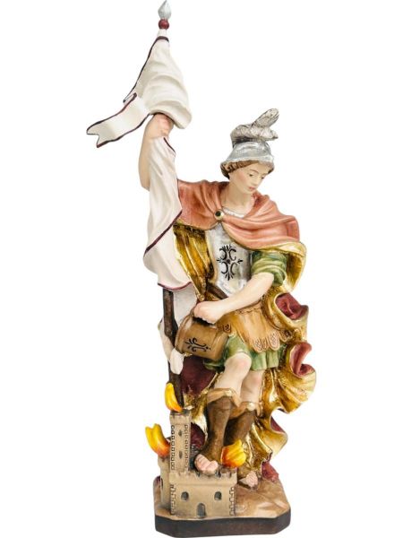 Picture of St. Florian of Lorch 15 cm (5,9 inch) painted wood Statue