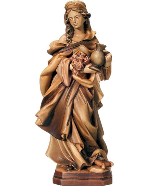 Imagen de Estatua Santa Isabel de Hungría 180 cm madera marrón