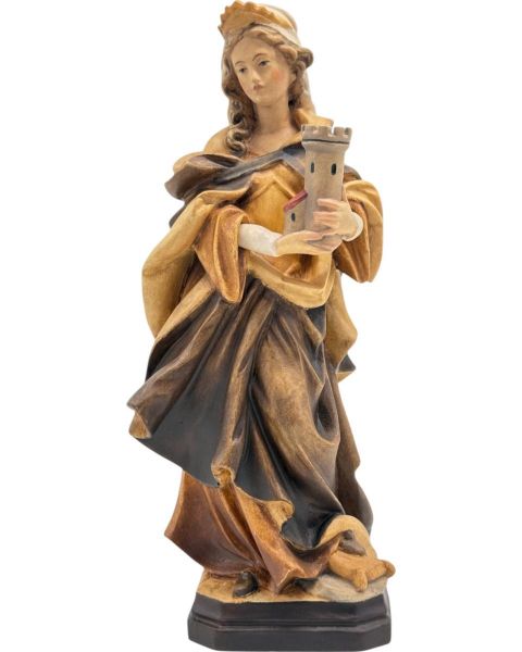 Imagen de Estatua Santa Bárbara de Nicomedia 30 cm madera marrón