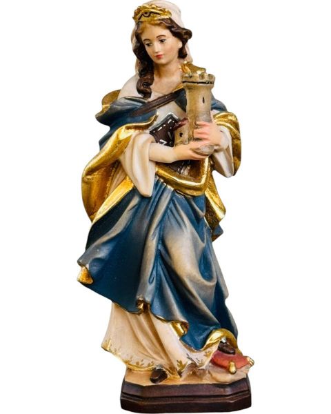 Picture of St. Barbara with tower 80 cm (31,5 inch) painted wood Statue