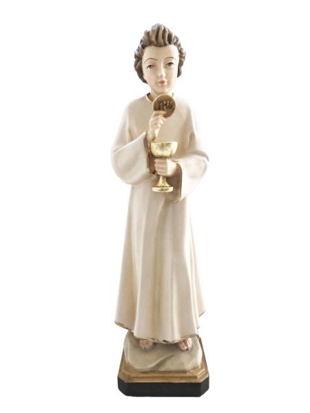 Immagine di Angelo della Pace del Portogallo 7,5 cm Statua legno dipinto