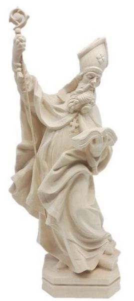 Imagen de Estatua San Nicolás de Bari 200 cm madera natural