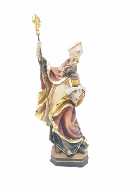 Imagen de Estatua San Ruperto de Salzburgo 25 cm madera pintada