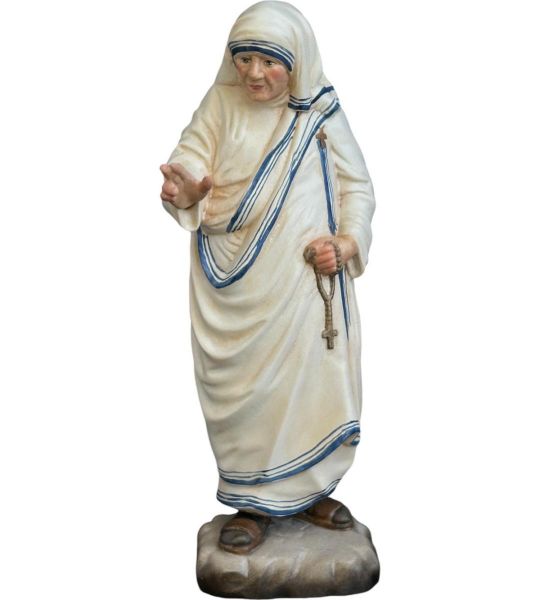 Picture of Mother Teresa of Calcutta 10 cm (3,9 inch) painted wood Statue