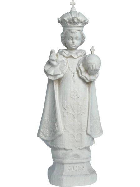 Imagen de Estatua Niño Jesús de Praga con globo 10 cm madera natural