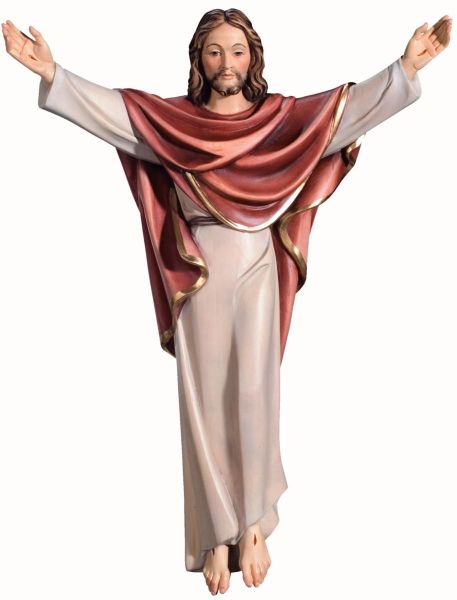 Imagen de Estatua Cristo Rey Resucitado 40 cm madera pintada