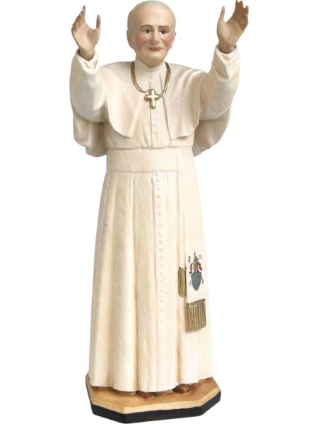 Picture of Pope John Paul II 120 cm (47,2 inch) painted wood Statue
