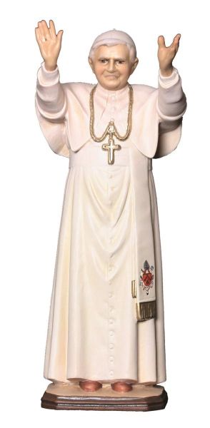 Immagine di Statua Papa Benedetto XVI 200 cm legno dipinto