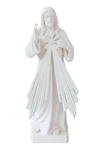 Picture of Merciful Jesus with rays 80 cm (31,5 inch) white fiberglass Statue