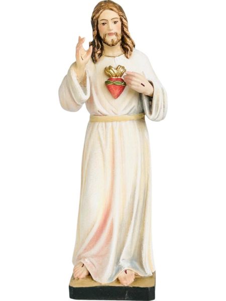 Imagen de Estatua Sagrado Corazón de Jesús 120 cm madera pintada