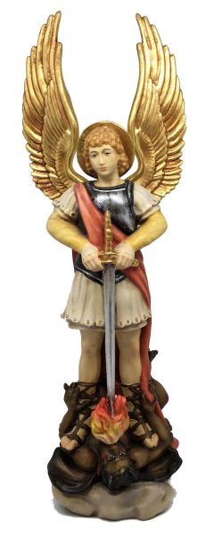 Immagine di Statua San Michele Arcangelo 120 cm vetroresina dipinta