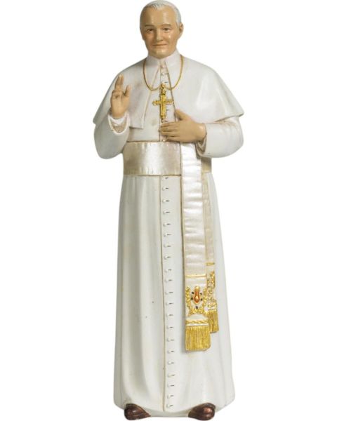 Picture of Pope John Paul II 15 cm (5,9 inch) wood-pulp painted Statue