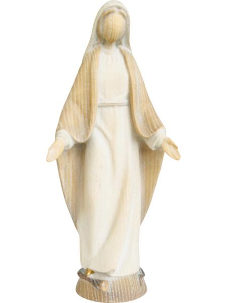 Imagen de Estatua Virgen Milagrosa estilizada 8 cm madera pintada