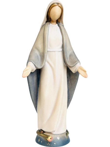 Imagen de Estatua Virgen Milagrosa estilizada 100 cm madera pintada