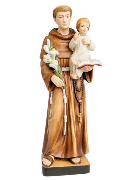 Picture of St. Anthony of Lisbon and Jesus 30 cm (11,8 in) painted wood Statue