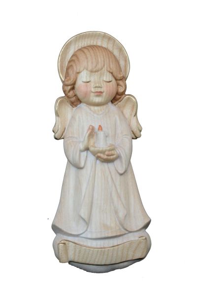 Picture of Guardian Angel CUSTOMIZED NAME 11 cm (4,3 in) wood Statue, white