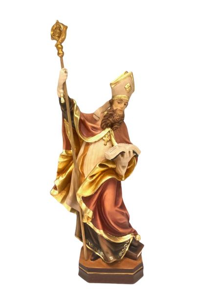 Immagine di Statua San Caio Papa 30 cm legno dipinto