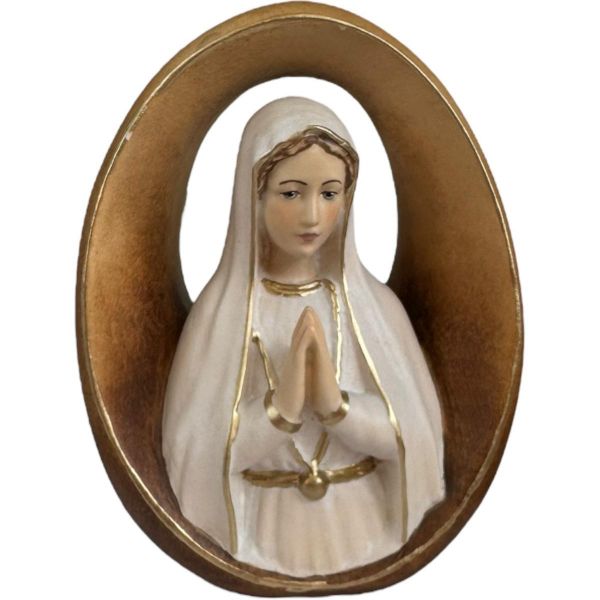 Immagine di Busto Madonna di Fatima 12 cm legno dipinto