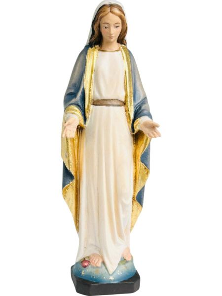 Imagen de Estatua Milagrosa Virgen Inmaculada 25 cm madera pintada