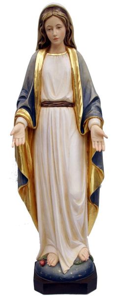 Imagen de Estatua Virgen Inmaculada 80 cm fibra de vidrio pintada