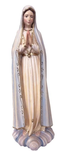 Immagine di Statua Madonna Pellegrina di Fatima 180 cm legno blu